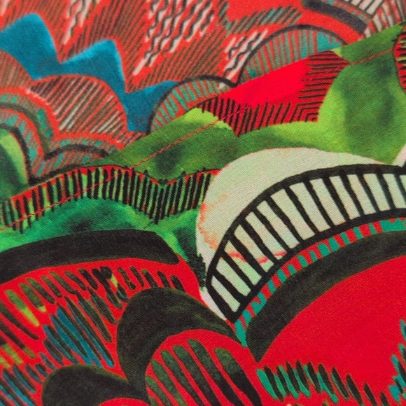 SALONI Multicolor Silk Paisley XS/S Midi Dress Size 2 (FR 36) - Picture 11 of 13